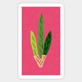 Lulav Dark Pink Print Sticker